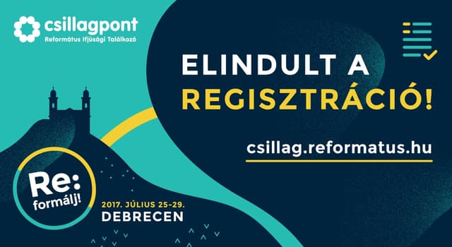 Re:formálj! - Elindult a regisztráció a Csillagpontra
